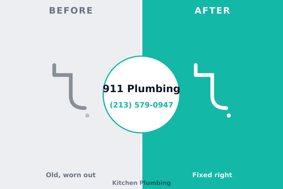 Before and after: plumbing repair Brooklawn, NJ